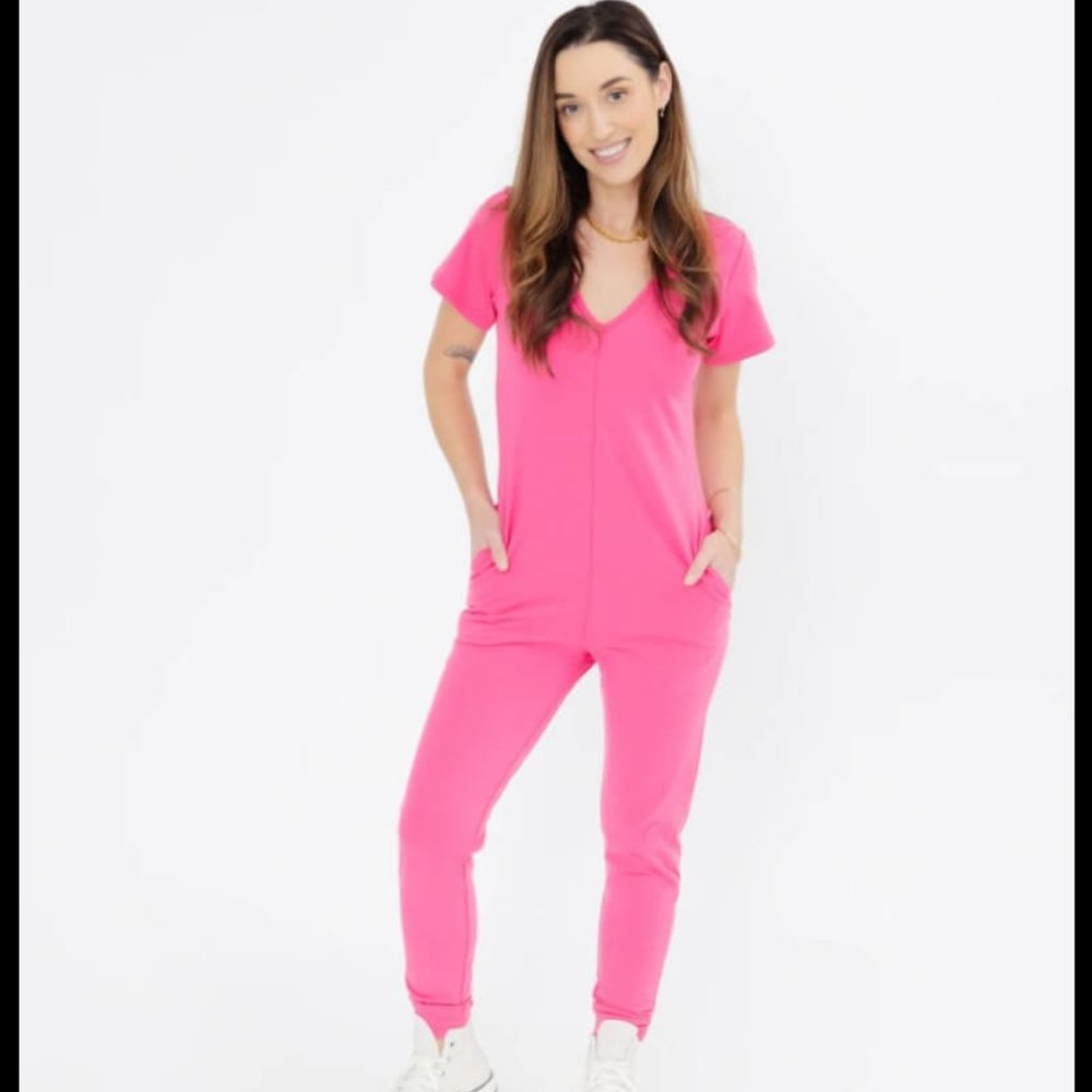 Barbie Pink Sunday Romper by Smash + Tess